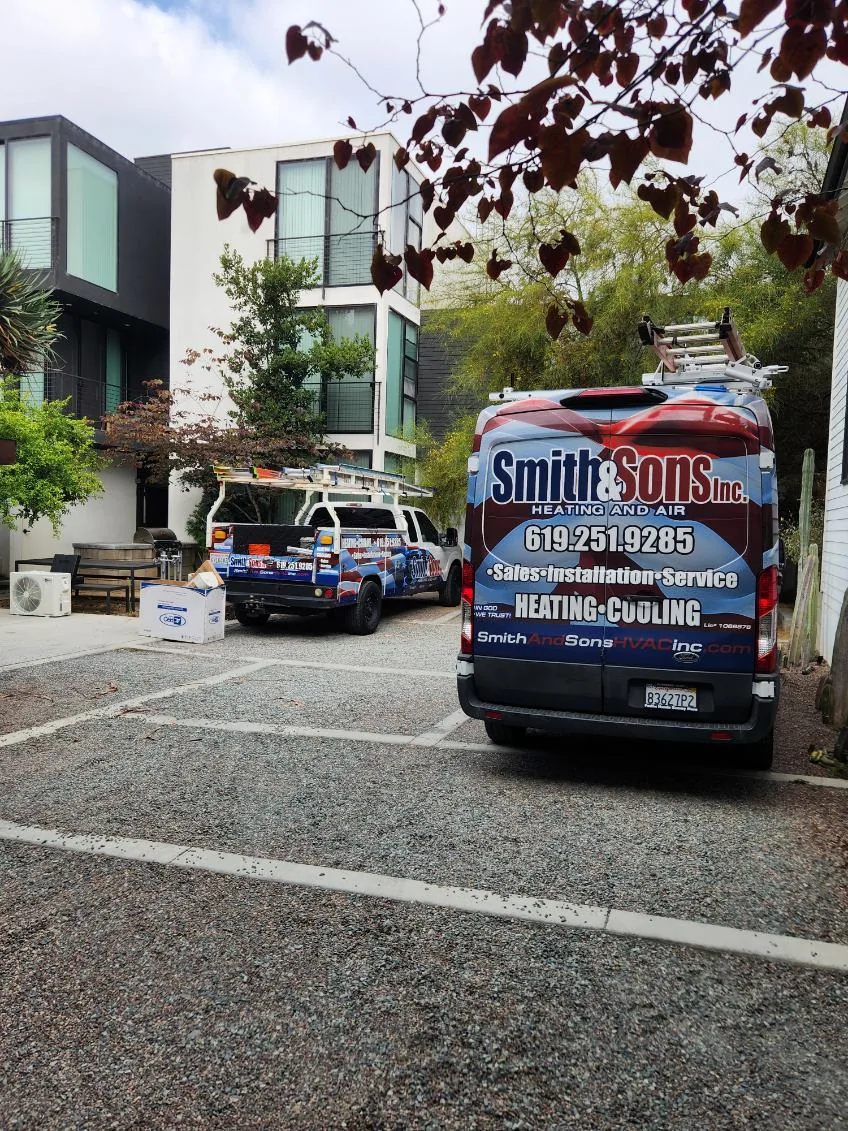 AC Maintenance work by Smith & Sons Heating and Air